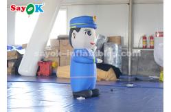 China 1.5m Height Inflatable Cartoon Characters Police Model For Advertiement supplier