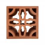 Craft High Temperature Fired Terracotta Breeze Block Good Insulation Matt Surface Finish for Construction Industry for sale