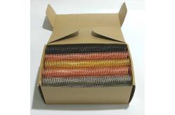 China Nylon Coated 4:1 Metal Spiral Binding Gold Coil Single Wire O supplier