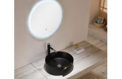 China Oval Ceramic 9L Sanitary Ware Basin Matte Black Bathroom Bowl Sinks supplier