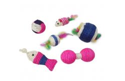 China Interactive Robot Mouse Cat Toy Seagrass Ball supplier