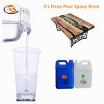 Mix Ratio 3:1 Anti Yellowing Deep Pour Crystal Clear Epoxy Resin For Wooden Works for sale