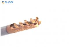 China 45° Cutting Edge Angle Roughing End Mill 75mm Overall Length TiAlN Coating Available supplier