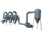 Cyclone Dust Removal Hot Air Flow Wood Chip Dryer Machine for sale
