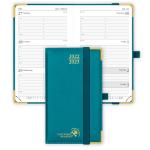 FSC Small Academic Planner Pacific Green With Vertical Hourly Schedule for sale