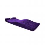 Customization 80*190cm gel Memory Foam F-shape velvet fabric Slow rebound wave design Beauty Salon eyelash bed Mattress for sale