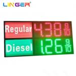 2 Lines Led Gas Station Sign With Price Name IP65 Waterproof for sale