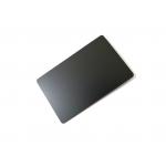 CR80 Plain Matte Black Metal Business Cards Blanks Steel Round Corner for sale