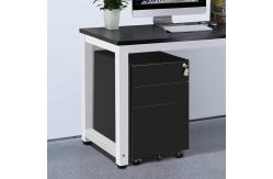 China Locking File Cabinet 3 Drawer Rolling Metal Mobile File Cabinet supplier