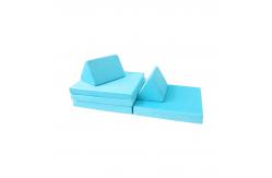 China Blue High Density Foam Play Foam Couch Furniture 11KG For Homeschool supplier