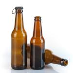Custom Printed 1000Ml Soda Bottles Frosted Glass Bottles With Crown Cap