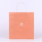 Recyclable ROHS Kraft Paper Shopping Bags With Handle 4C Offset Printing