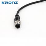 M12 Male Connector with Pre-assembled Unshielded Cable PVC 3 Pin Sensor Connectors for sale
