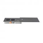 Sliding Cover Embedded Receptacle Desktop Power Outlet for sale