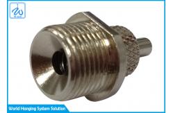 China Aircraft Cable Hanging Systems Cross Knurled Cable Wire Gripper With Male Thread supplier