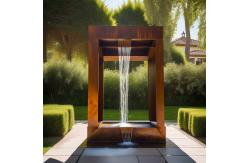 China Create Tranquil Setting Corten Steel Garden Water Features Big OEM supplier
