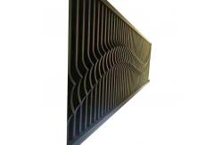 China Extruded Aluminum Baffle Metal Building Facades Wall Curtain Customized Pattern supplier