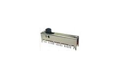 China Sliver 0.3A Electric Slide Switch 4P8T Horizontal Slide Sound Console supplier