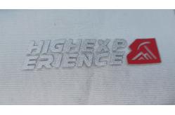 China OEKOTEX Logo Washable Patches Custom Refective Silver Silicone Badges supplier