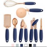 Copper Coated  7 PC Stainless Steel Kitchen Gadget Set Utensils for sale