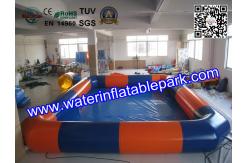 China Big Square Inflatable Water Pool Enclosures With Wailking Ball supplier