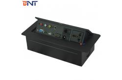China Office Desk Mounted Power Sockets , Zinc Alloy Universal Power Plug supplier