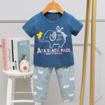 95% cotton Elephant Short Pyjamas fashion No Allergy with 5% spandex for sale