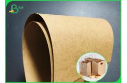 China 135gsm 400gsm Recyclable Brown Kraft Paper Roll For Packing Food supplier