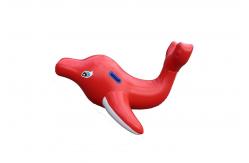 China Small Red Dolphin Inflatable Water Floating Toys 3*1m for Park supplier