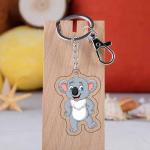 Custom Holographic Acrylic Keychain , Cute Animal Design Acrylic Picture Keychain