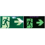 Plastic Photoluminescent Vinyl Film Self Adhesive For Everglow Exit Signs for sale