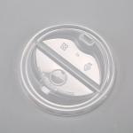 Pp Half Open Coffee Cup Lids 90mm White Black Renewable Resources 12oz 16oz for sale