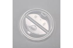 China Pp Half Open Coffee Cup Lids 90mm White Black Renewable Resources 12oz 16oz supplier