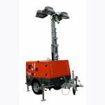 Mining Diesel Light Tower Adjustable With 4 Stable Legs Vertical Retractable Mast for sale