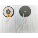 Double Faced Adhesive Tape Wireless Charging Coil With Ferrite , Round Shape for sale