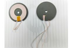 China Double Faced Adhesive Tape Wireless Charging Coil With Ferrite , Round Shape supplier