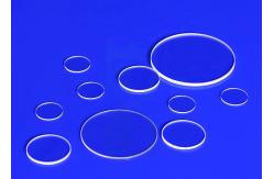 China Double Convex Transparent Round Quartz Glass Plate For Metallurgy supplier