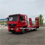 SHANCMAN 4x2 Special Flat Transport Truck for Excavator Mechanical Equipment