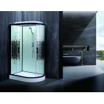 Stylish Shower Room With Matt Black And 4/5mm Tempered Glass For Durable for sale