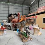 Animatronic T Rex Dino Riders , Customized Amusement Park Dinosaur