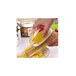LFGB Plastic Vegetable Cutter Easy Stripper Corn Cob Remover With Silicon Handle for sale