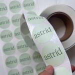 Custom Text Image Adhesive Printing Round Label Stickers Waterproof Vinyl Sticker Roll