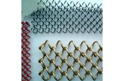 China Diamond Chain Link Aluminum 2.0mm Decorative Wire Mesh supplier