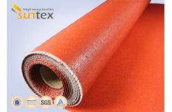 China 34 Oz Silicone Coating Fabric For High Temperature Removable Pads supplier