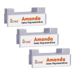 Magnetic Double Sidesd Display Cubicle Name Holder waterproof for sale
