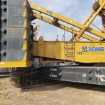 Well Maintained Used Crawler Crane Equipment / Mobile Crawler Crane 1.5 Km/H Travel Speed for sale