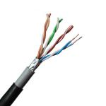 Double Sheath CAT5E Ethernet Cable Waterproof Copper FTP 4 Pair 8 Pair