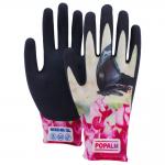 POPALM Outdoor Garden Gloves Digital Animal Print Latex Coated Breathable Protective For All Work for sale