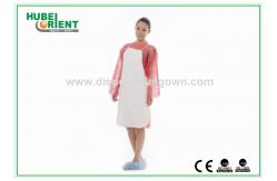 China Breathable Waterproof Disposable Tyvek Aprons Polyethylene Apron 43 Gsm supplier