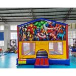 Mini Super Hero Jumping Inflatable Bouncy Castle Multi Color for sale